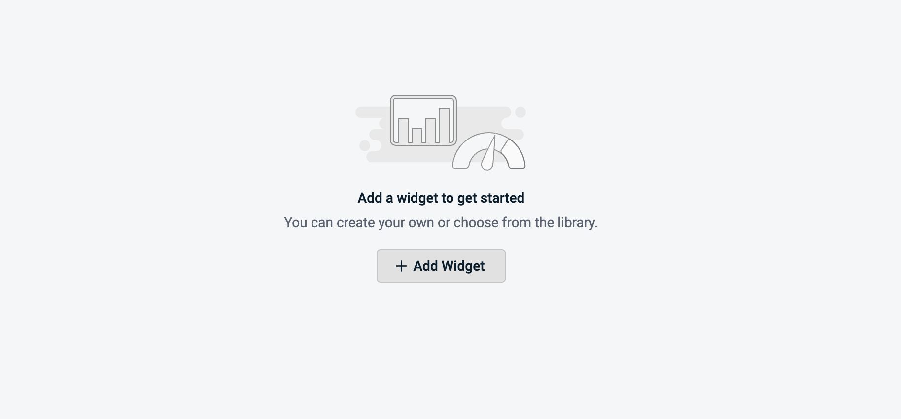 Empty Junto tab with the Add Widget button