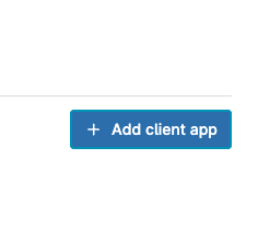 Add client app button