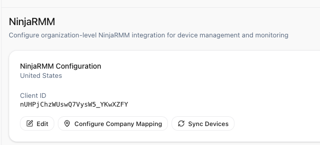 Company mapping interface
