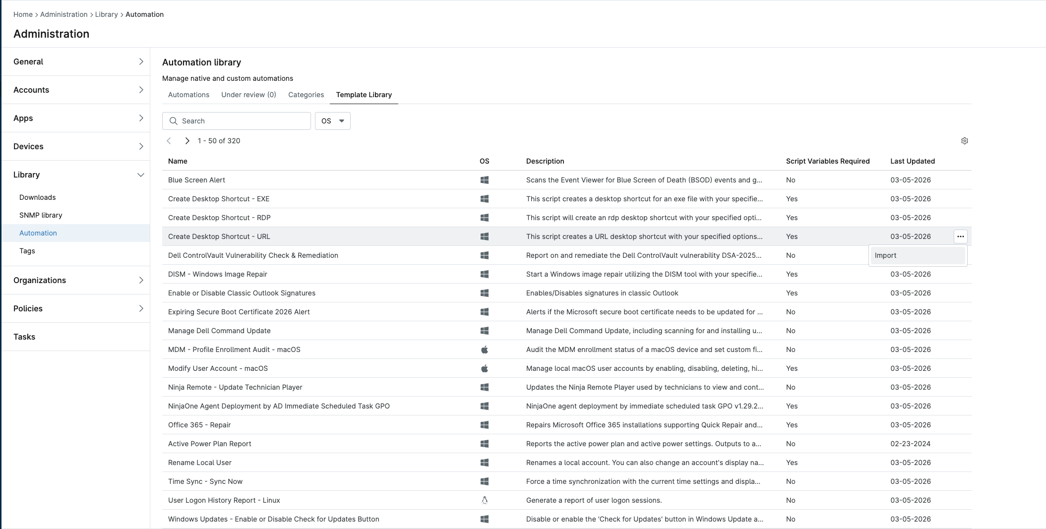 NinjaOne Template Library